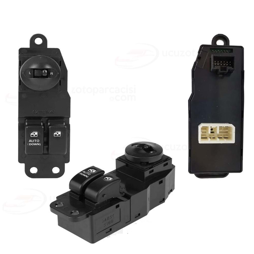 CAM KALDIRMA DÜĞMESİ STAREX 98-08 (2 Lİ-19 FİŞ-3 TUŞ-AYNA AYAR DÜĞMELİ)