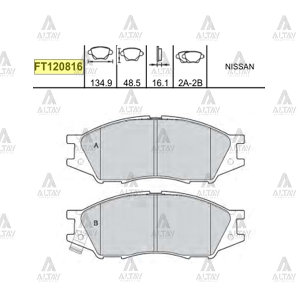 BALATA ÖN FREN ALMERA 03-06