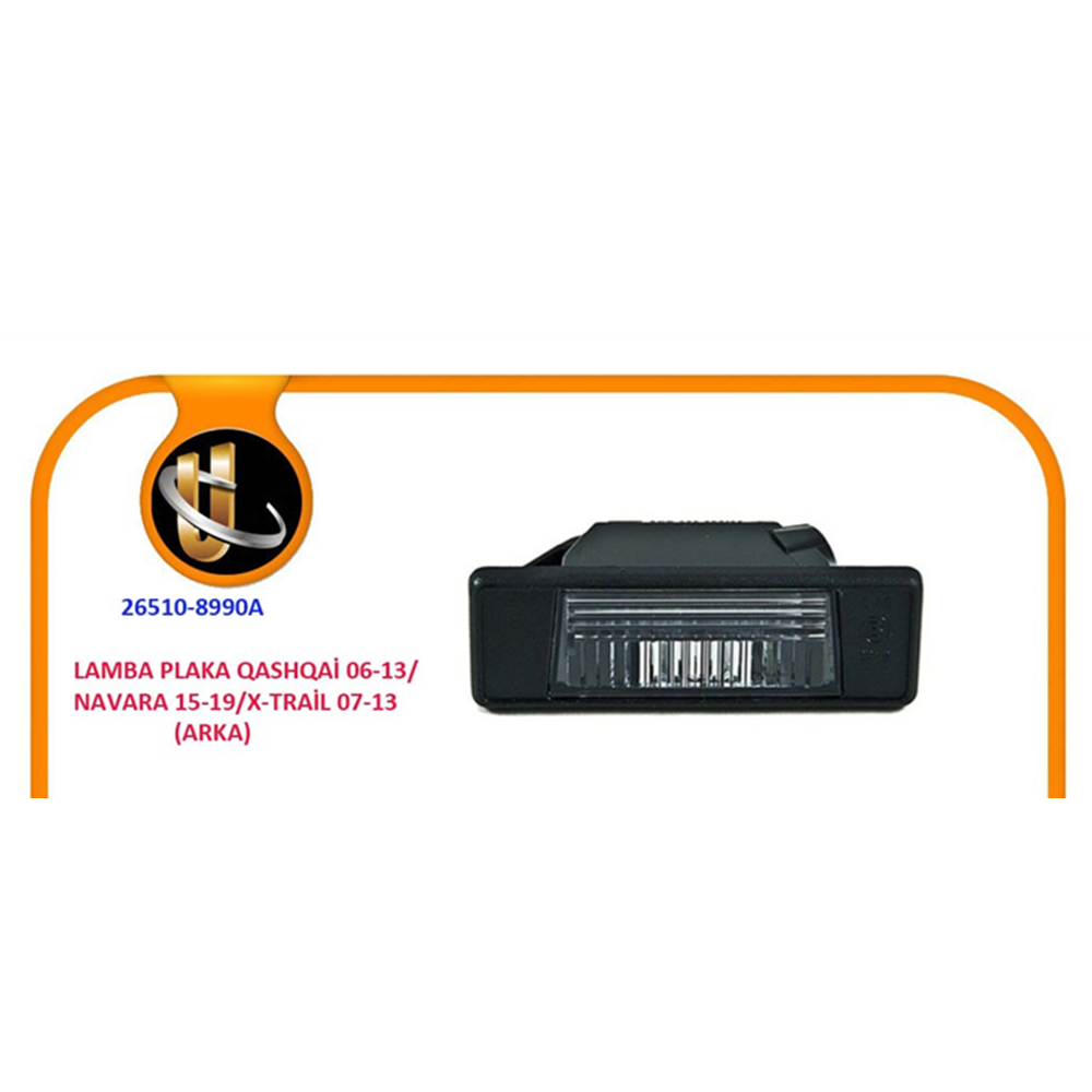PLAKA LAMBA SAĞ-SOL QASHQAI 06-13/NAVARA 15-18/X-TRAİL 07-13/JUKE 10-13/PULSAR 16-18 (ARKA)
