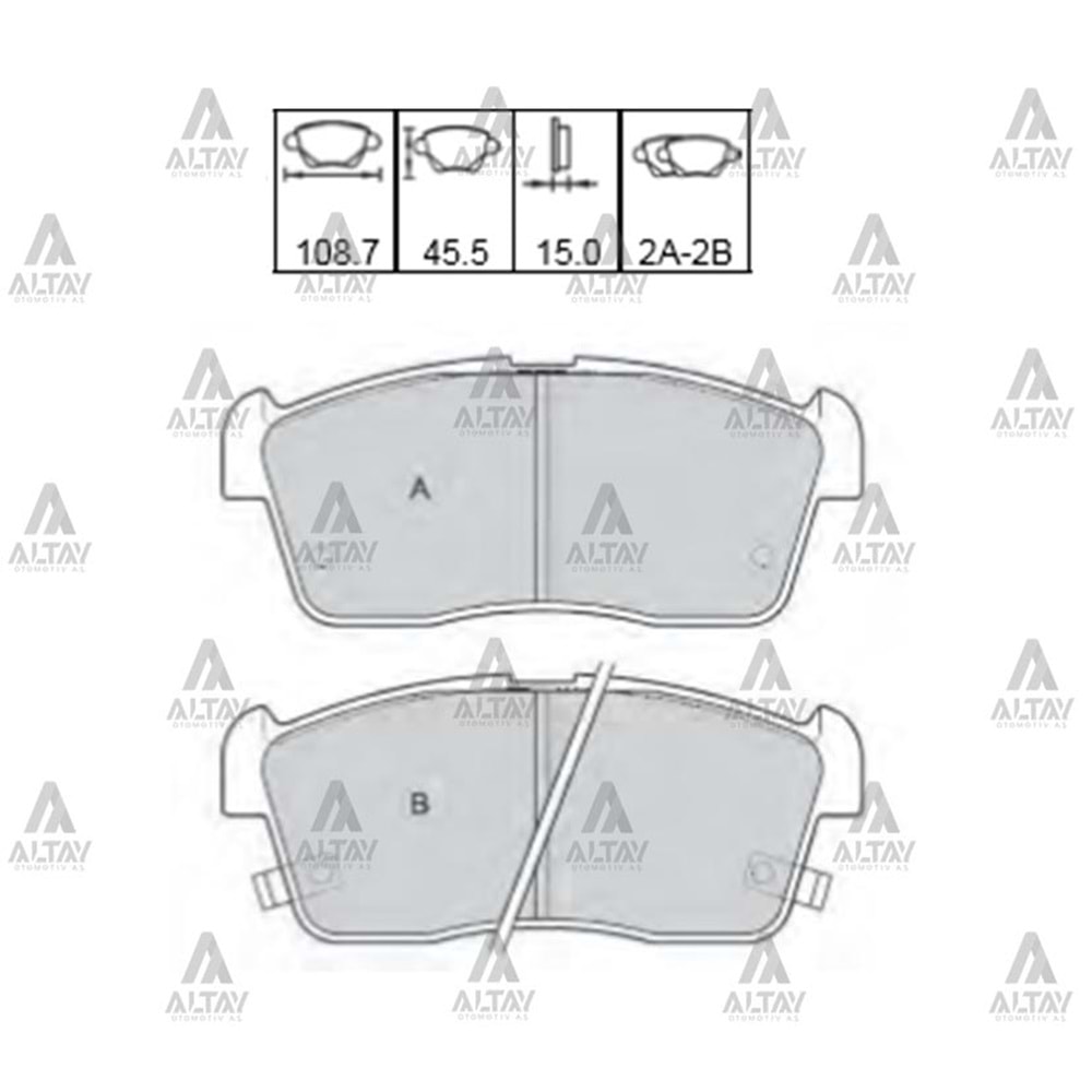 BALATA ÖN FREN CARRY 98-04/ALTO 02-12/SIRION 06-10/YRV