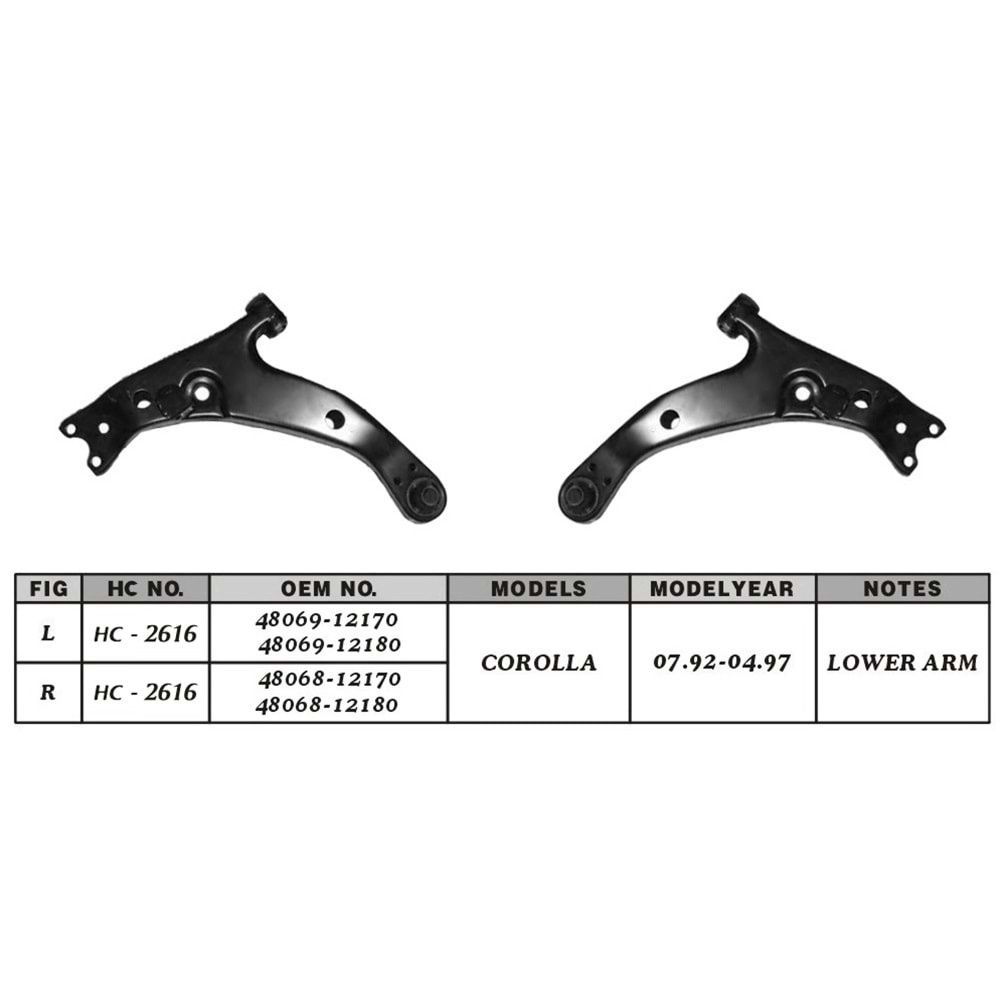 SALINCAK ALT LH COROLLA 95-01 (AE101-AE111-ZZ111-ENJEKSİYONLU-ROTİLSİZ)