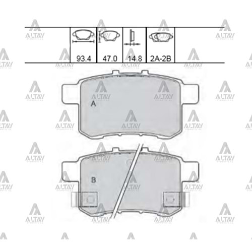 BALATA ARKA FREN ACCORD 08-15