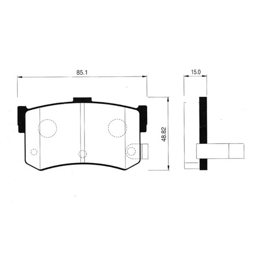 BALATA ARKA FREN SONATA 85-97/ROVER 800 91-94 (SEDAN) (PABUÇ)