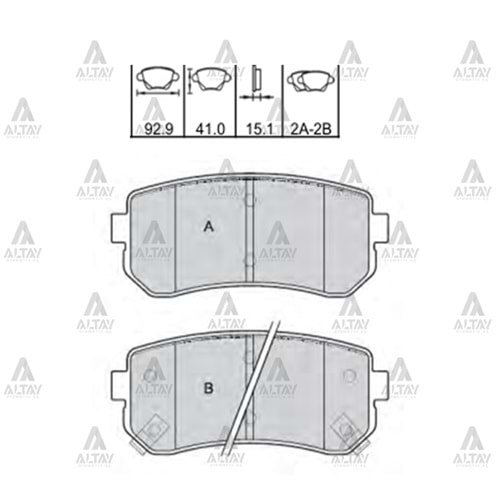 BALATA ARKA FREN SONATA 09-11/CERATO 09-11/CEED/İX-35 (DİSK)