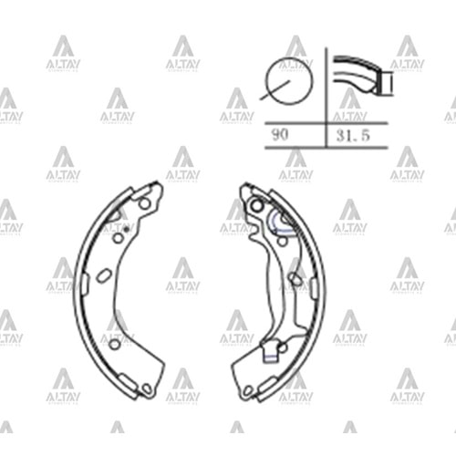 BALATA ARKA FREN GETZ 03-11 (ABS SİZ-PABUÇ)