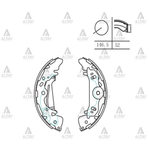 BALATA ARKA FREN STAREX 97-02 (PABUÇ)