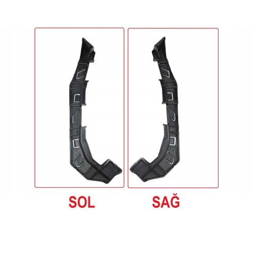 BRAKET ÖN TAMPON SOL İ30 12-15 (FAR ALTINA TAKILAN)