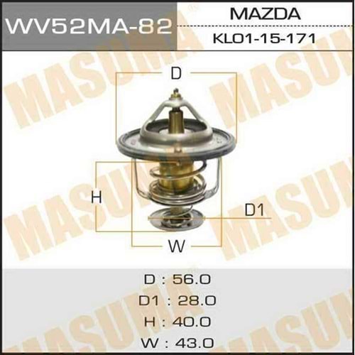 TERMOSTAT 626 93-97 (FS-2.0)/B2500 99-04 /PICKUP 98-01 (82 DERECE-ÇAP:52)