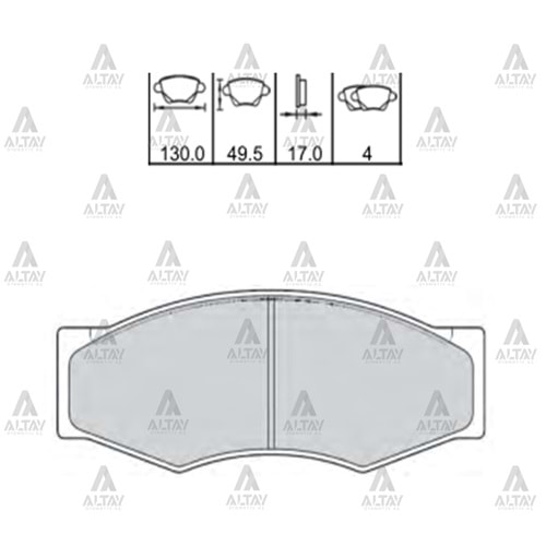 BALATA ÖN FREN PICK-UP 90-02/SAMSUNG (DİSK)