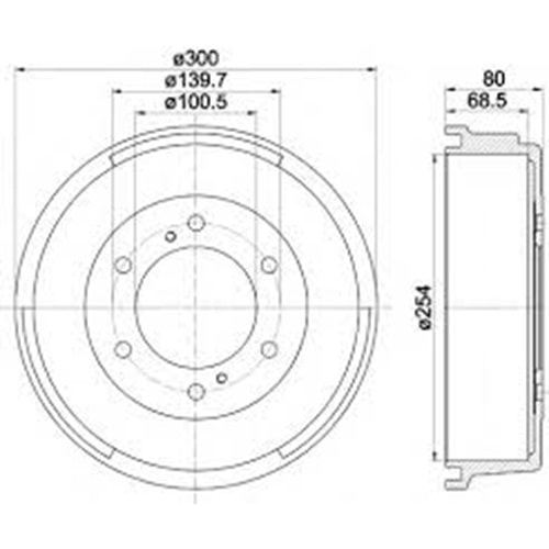 KAMPANA ARKA RH/LH PICK UO 87-97 (D21-D22)