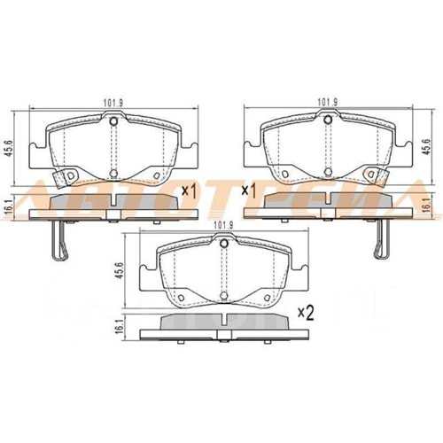 BALATA ARKA FREN COROLLA 07-13/AURIS 07-10 (DİZEL-D4D)