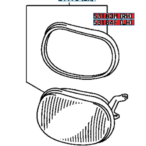 FAR ÇEVRE FİTİLİ SAG COROLLA AE111 97-00