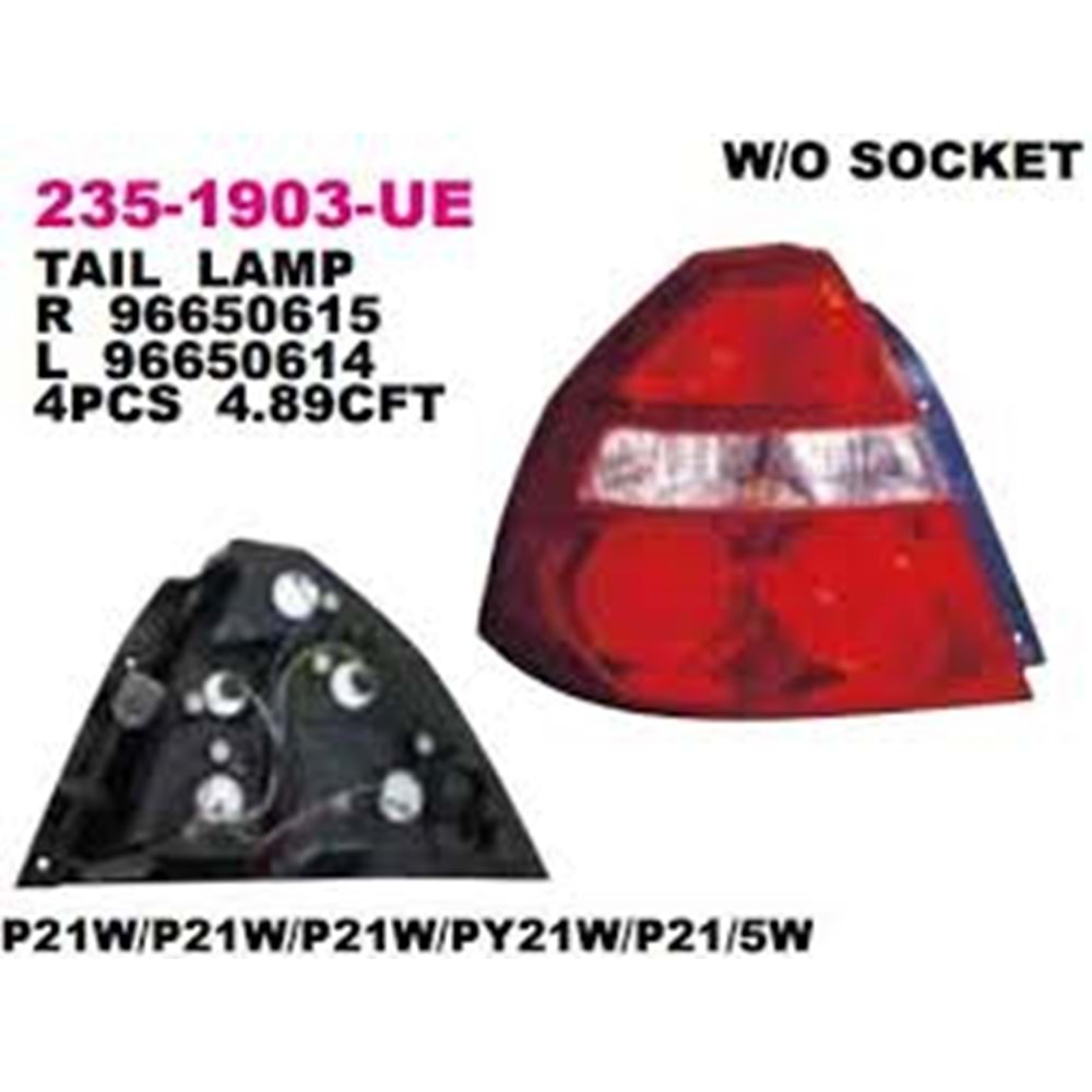 STOP LH AVEO 07-12 (SEDAN-4 KAPI)