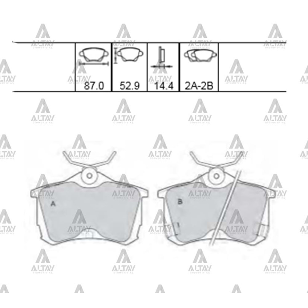 BALATA ARKA FREN ACCORD 03-08 (EKSTRA KARBONLU-DİSK)
