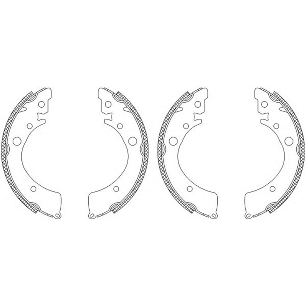 BALATA ARKA FREN CIVIC 92-95 (SEDAN/HB)/CRX 90-94 (PABUÇ)