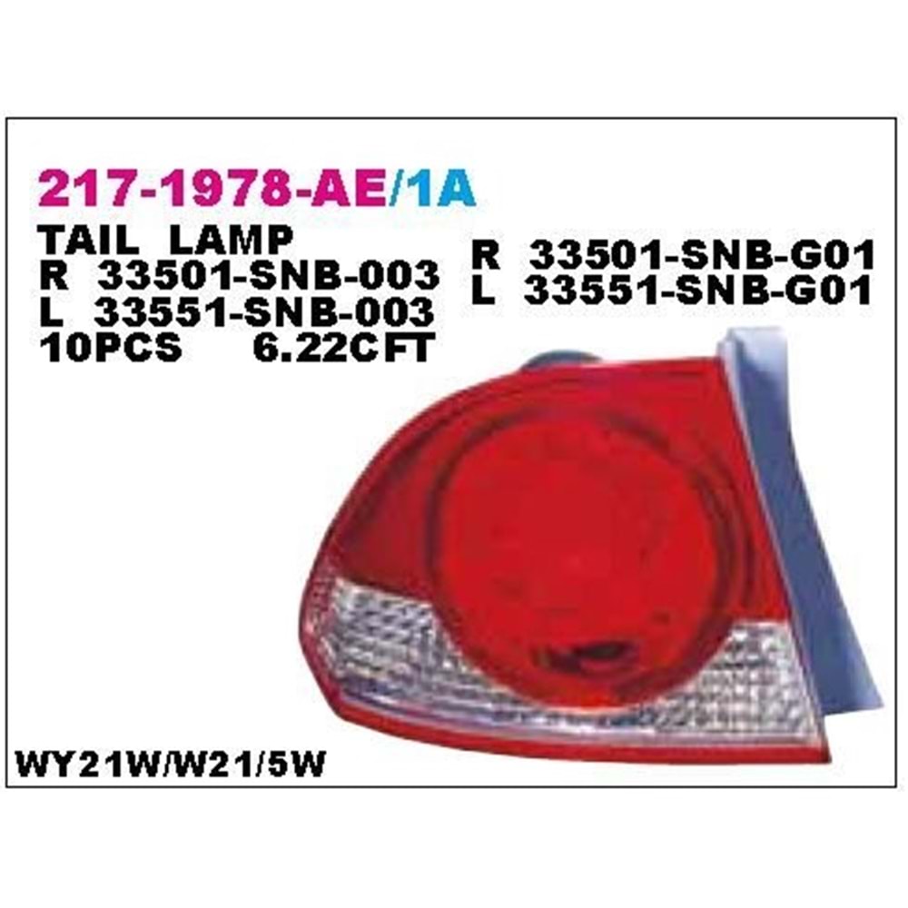 STOP DIŞ LH CIVIC 06-09