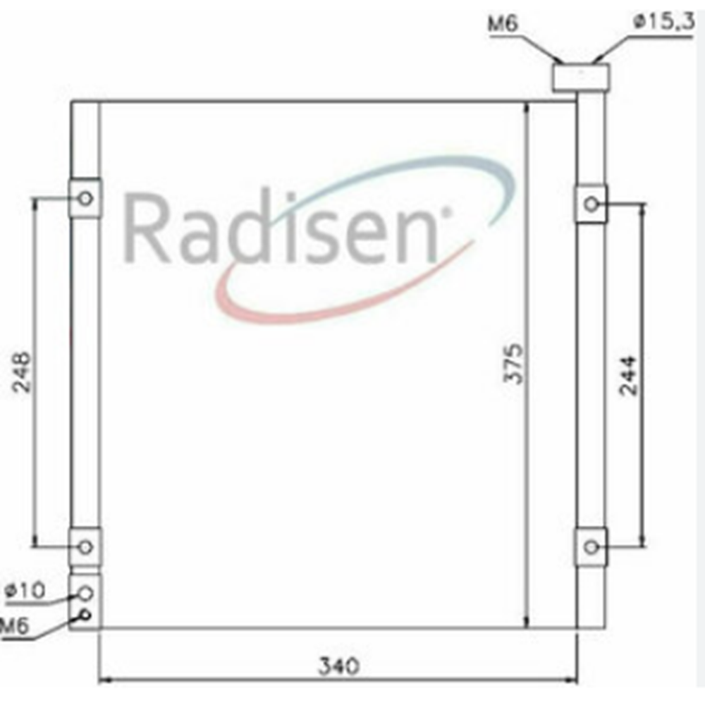 RADYATÖR SU CIVIC 96-01/ROVER/HRV (340X375X16)
