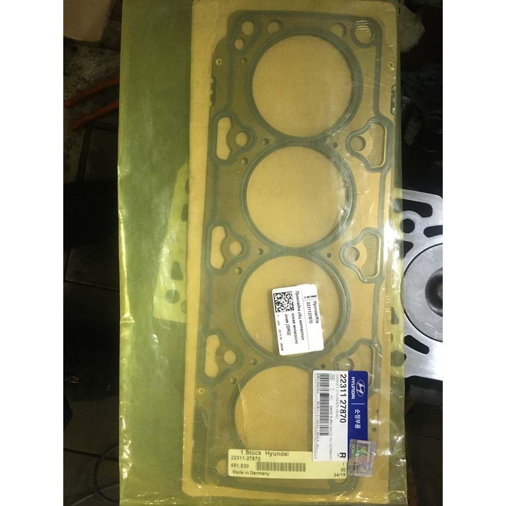 CONTA SİLİNDİR KAPAK SANTAFE 06-11 (DİZEL-3 KERTİK)