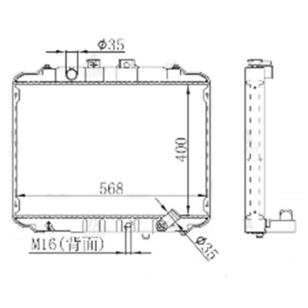 RADYATÖR SU H100 97-03 (AÇIKTA KUTUSUZ)