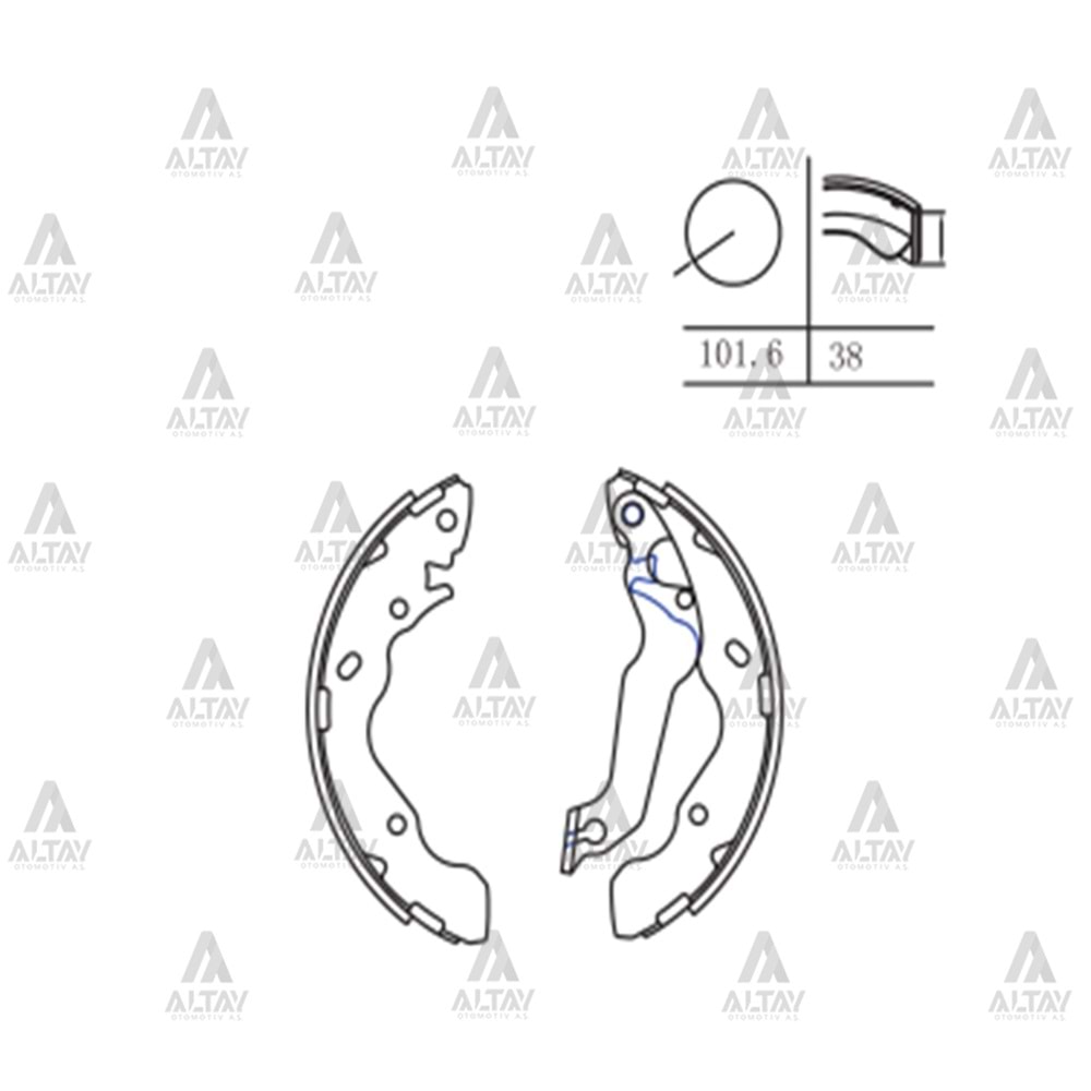 BALATA ARKA FREN MATRIX 06-11 (PABUÇ)