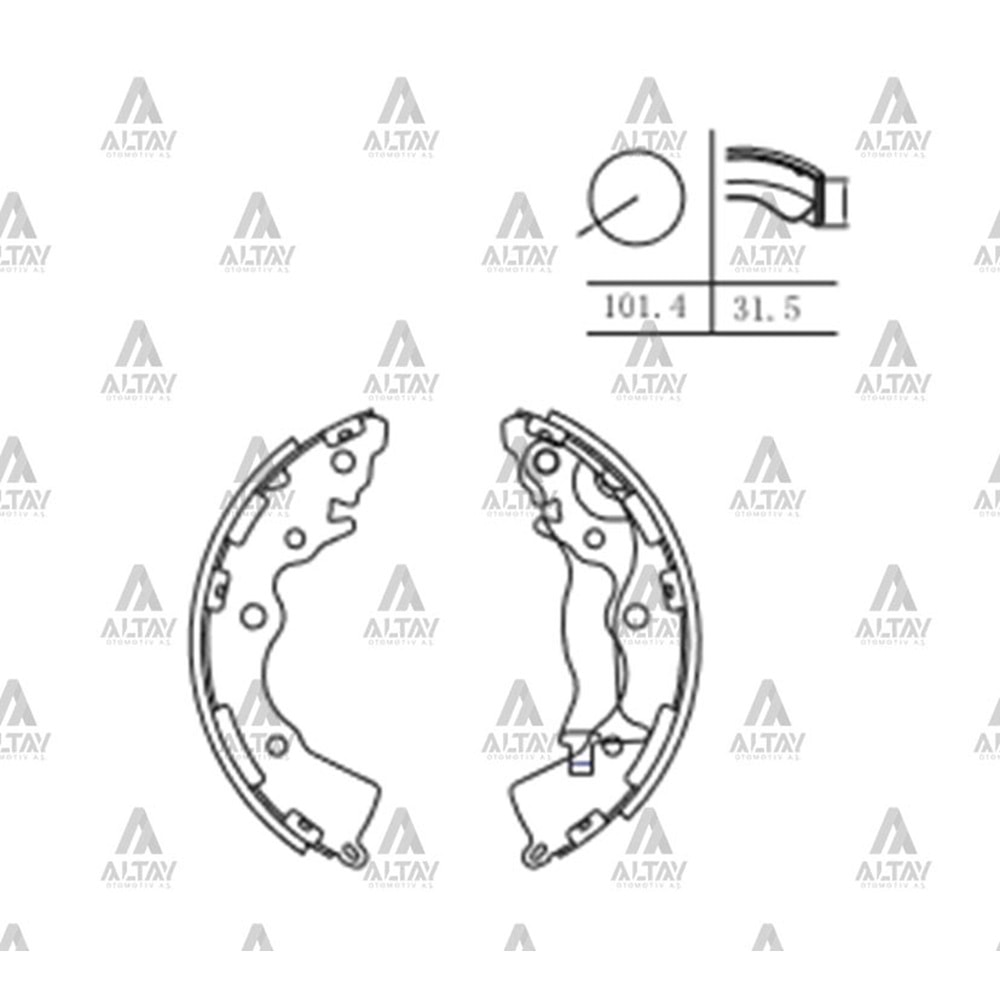 BALATA ARKA FREN ERA/İ30/İX20/CEED/RIO (PABUÇ)