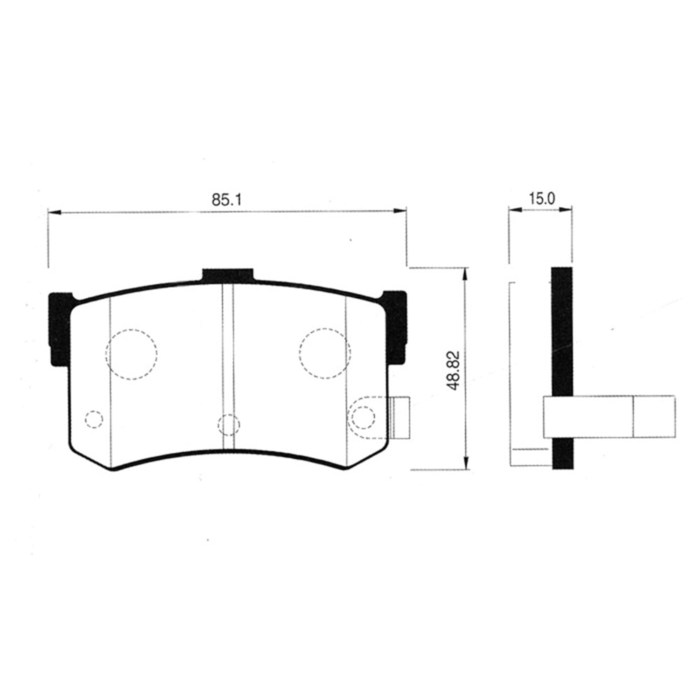 BALATA ARKA FREN SONATA 85-97/ROVER 800 91-94 (SEDAN) (PABUÇ)