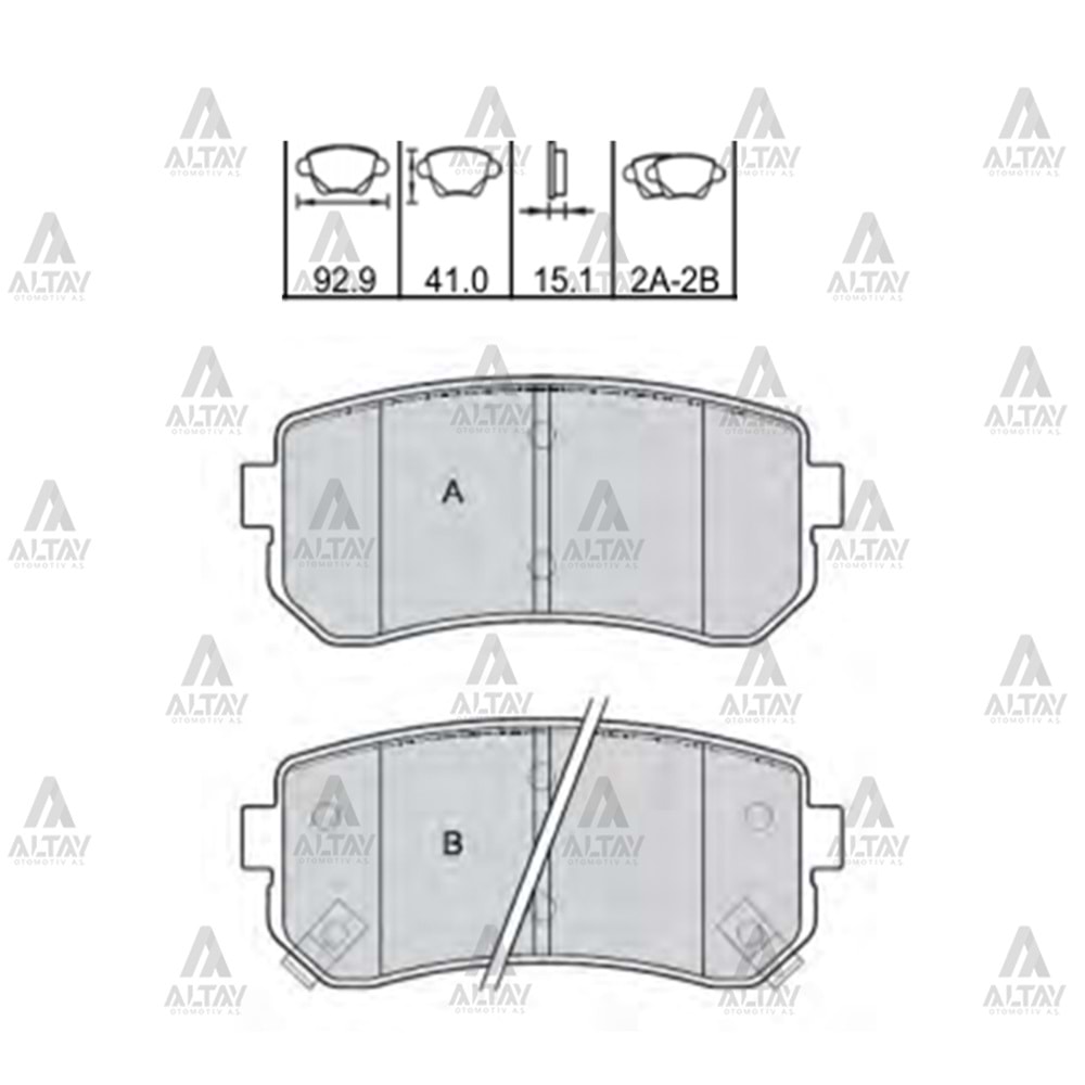 BALATA ARKA FREN SONATA 09-11/CERATO 09-11/CEED/İX-35 (DİSK)