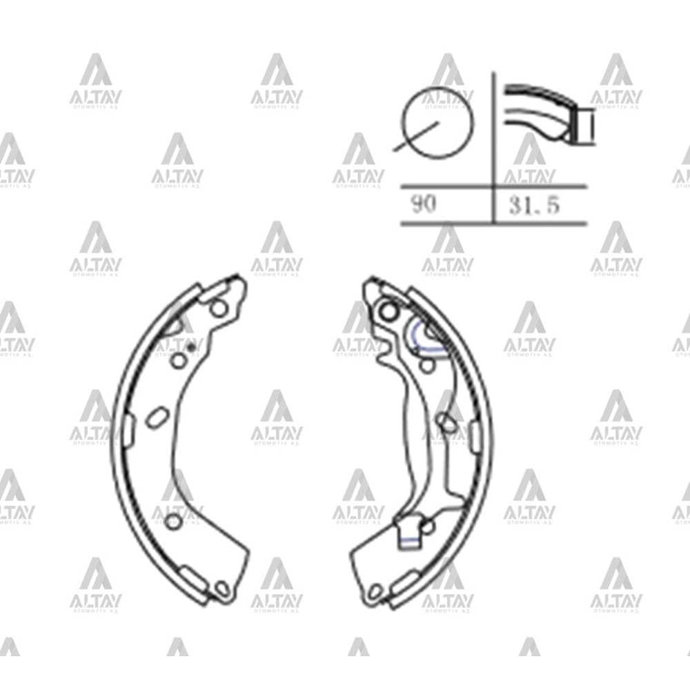 BALATA ARKA FREN GETZ 03-11 (ABS SİZ-PABUÇ)