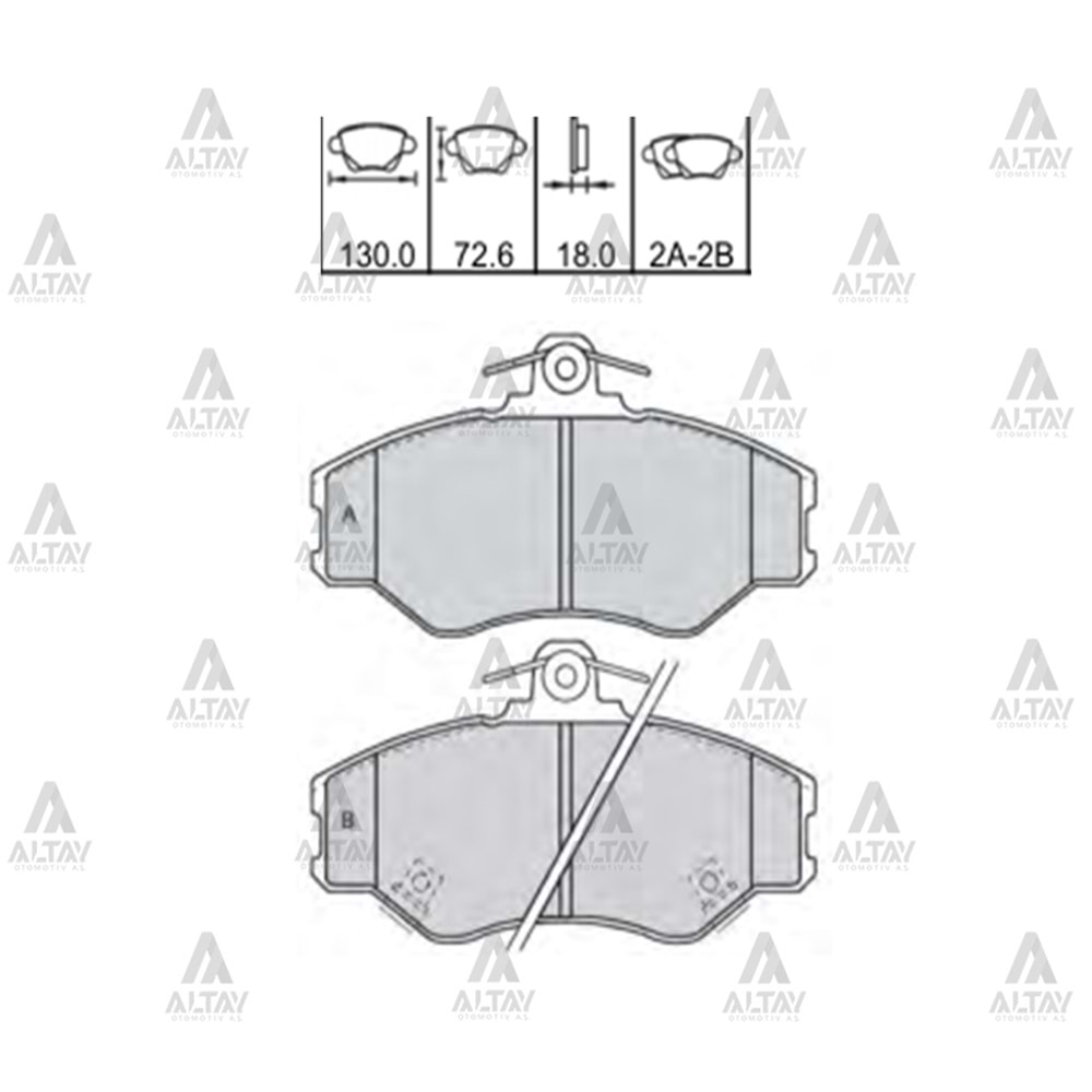 BALATA ÖN FREN KMY 94-03/H100 94-08