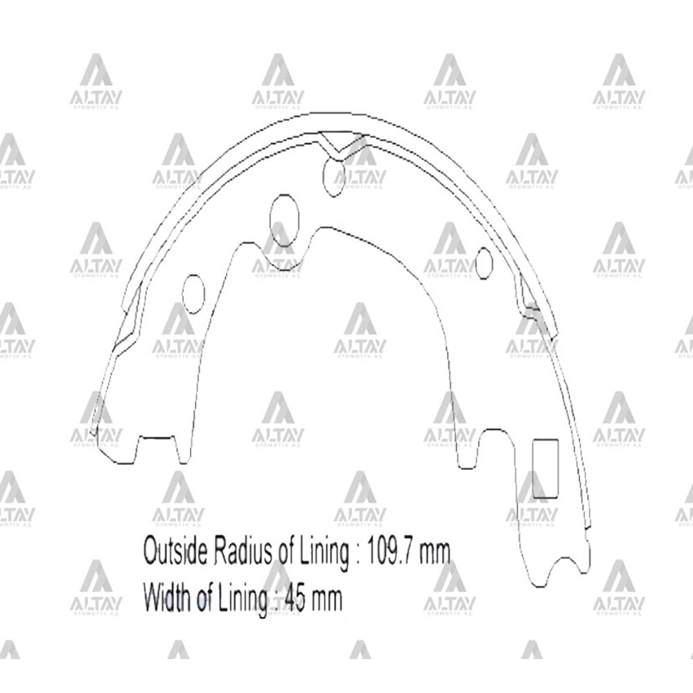 BALATA ARKA FREN KMY 97-03 (PABUÇ)