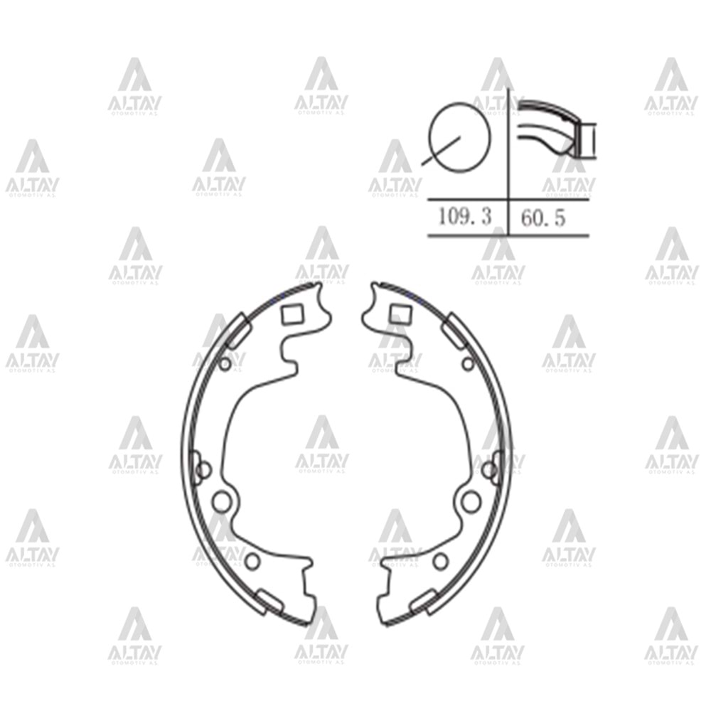 BALATA ARKA FREN STAREX KMY 96-01 PABUÇ)