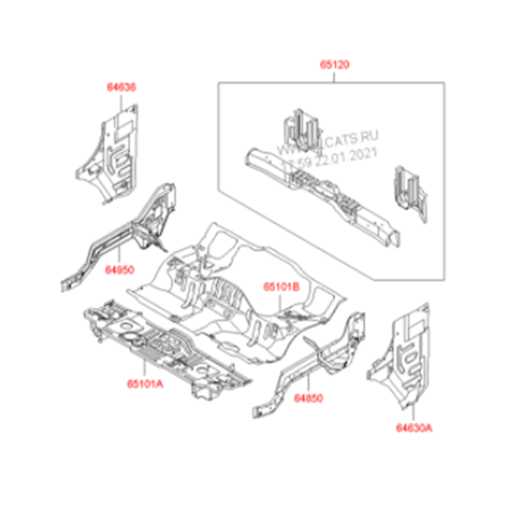 SAC TABAN KMY 04-11 (ÖN PANEL ALT PARÇA)