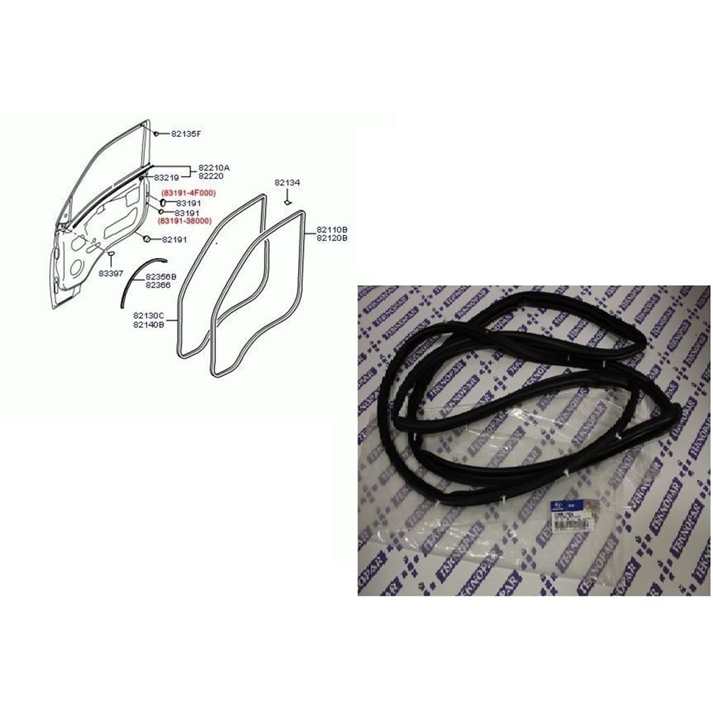 FİTİL KAPI ÇEVRE ÖN LH KMY 04-11