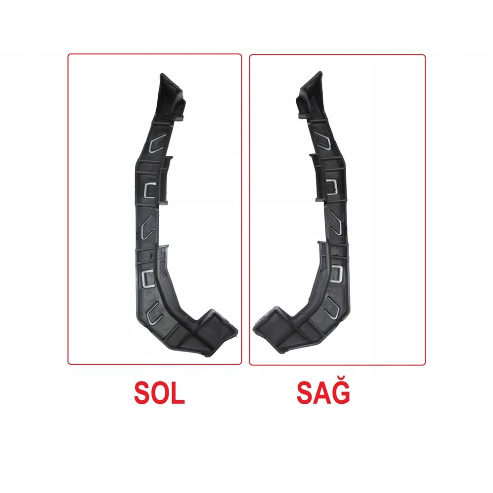 BRAKET ÖN TAMPON SOL İ30 12-15 (FAR ALTINA TAKILAN)