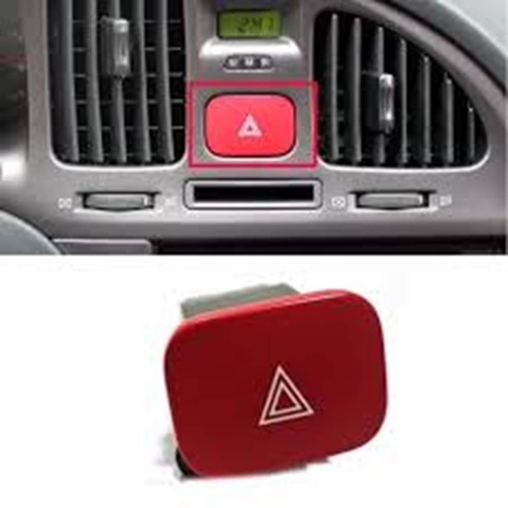 DÖRTLÜ FLAŞÖR DÜĞME ELENTRA 04-07 (İKAZ DÜĞMESİ)