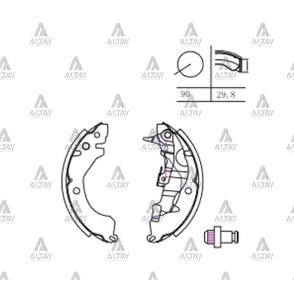BALATA ARKA FREN LANCER 84-92/COLT 84-88/GALANT 88-91 (PABUÇ)