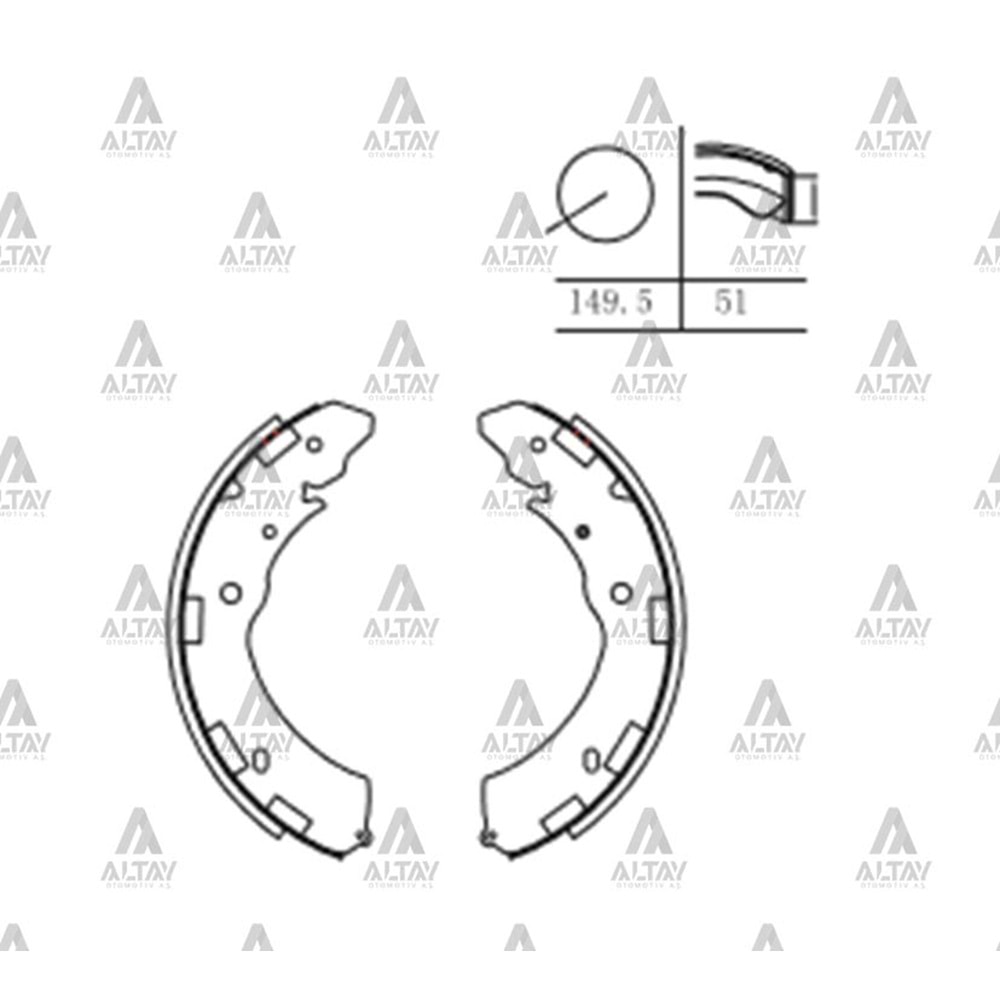 BALATA ARKA FREN L200 07-18/D-MAX 12-15 (4X2-4X4/PABUÇ)