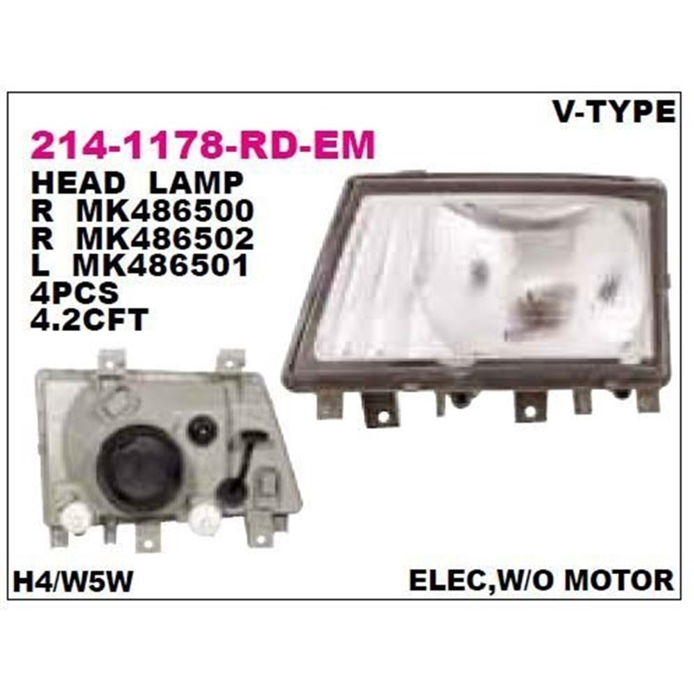 FAR RH CANTER FE711/FE839/FE859 06-11 (ELEKTRİKLİ)