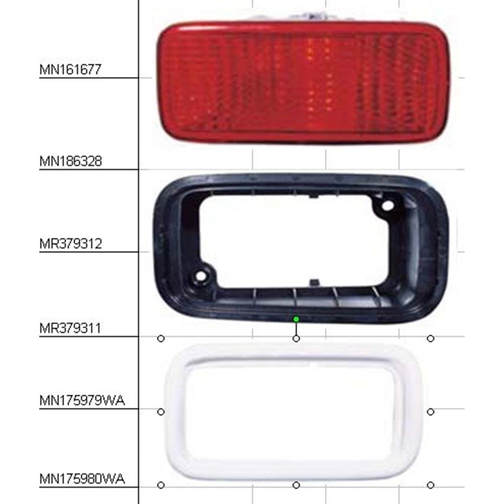 SİS ARKA TAMPON SAĞ LANCER 03-06 (REFLEKTÖR-TAMPONA TAKILAN)