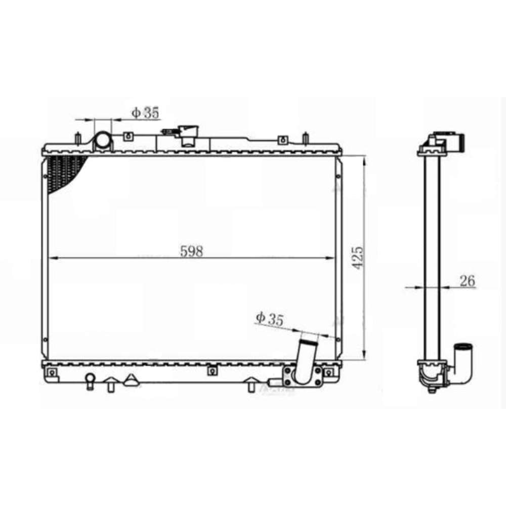 RADYATÖR SU L200 99-06