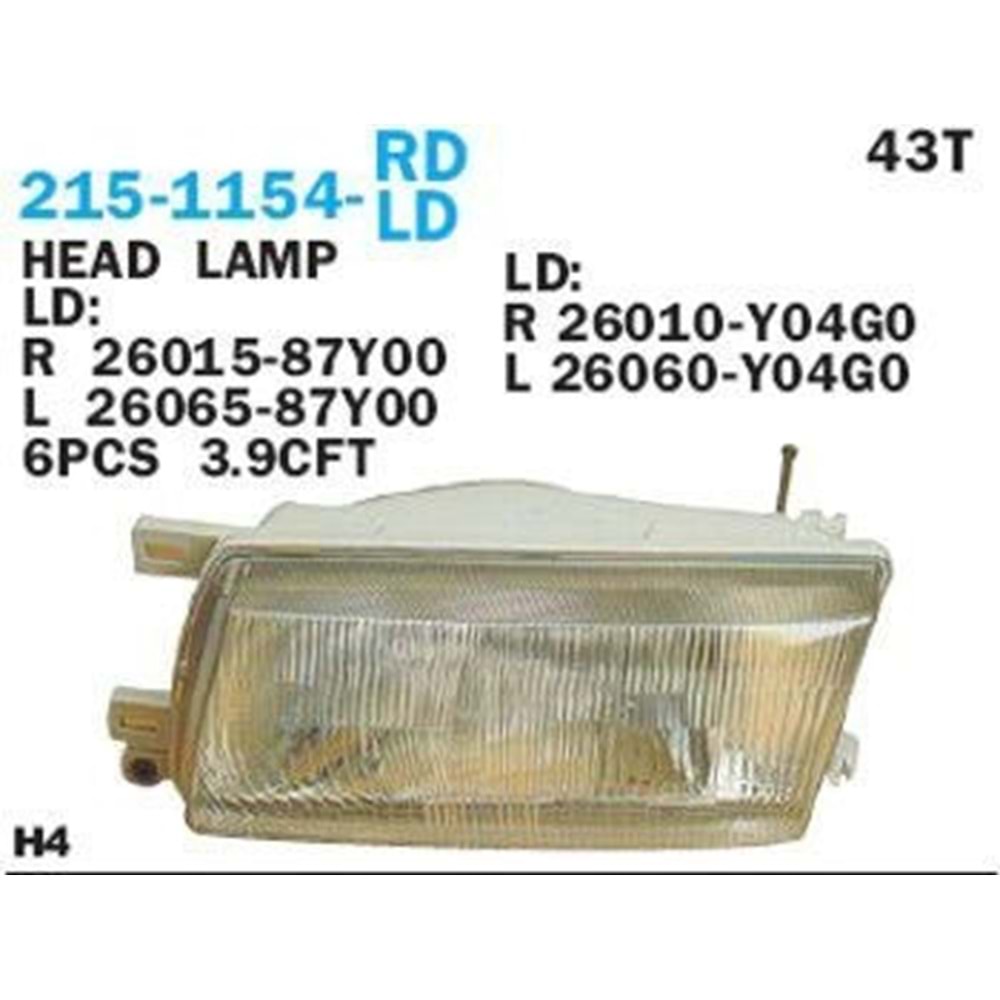 FAR SAĞ SUNNY 92-93 (B13)/SENTRA 94-96 (MİKA CAMLI)