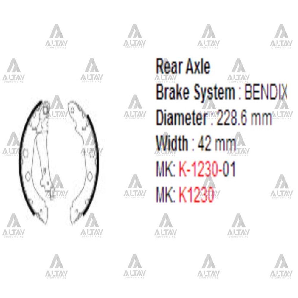 BALATA ARKA FREN PRİMERA 00-02 (PABUÇLU)