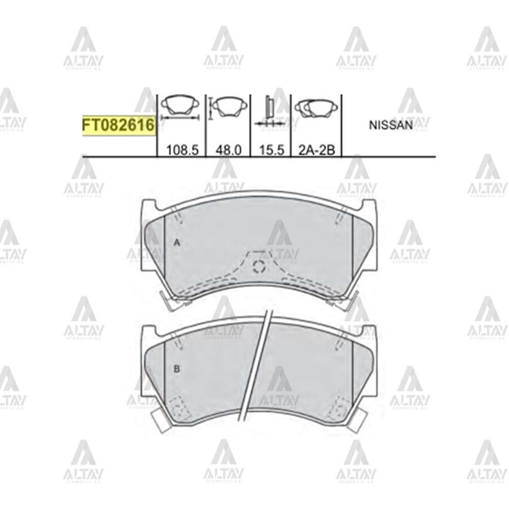 BALATA ÖN FREN ALMERA 00-03