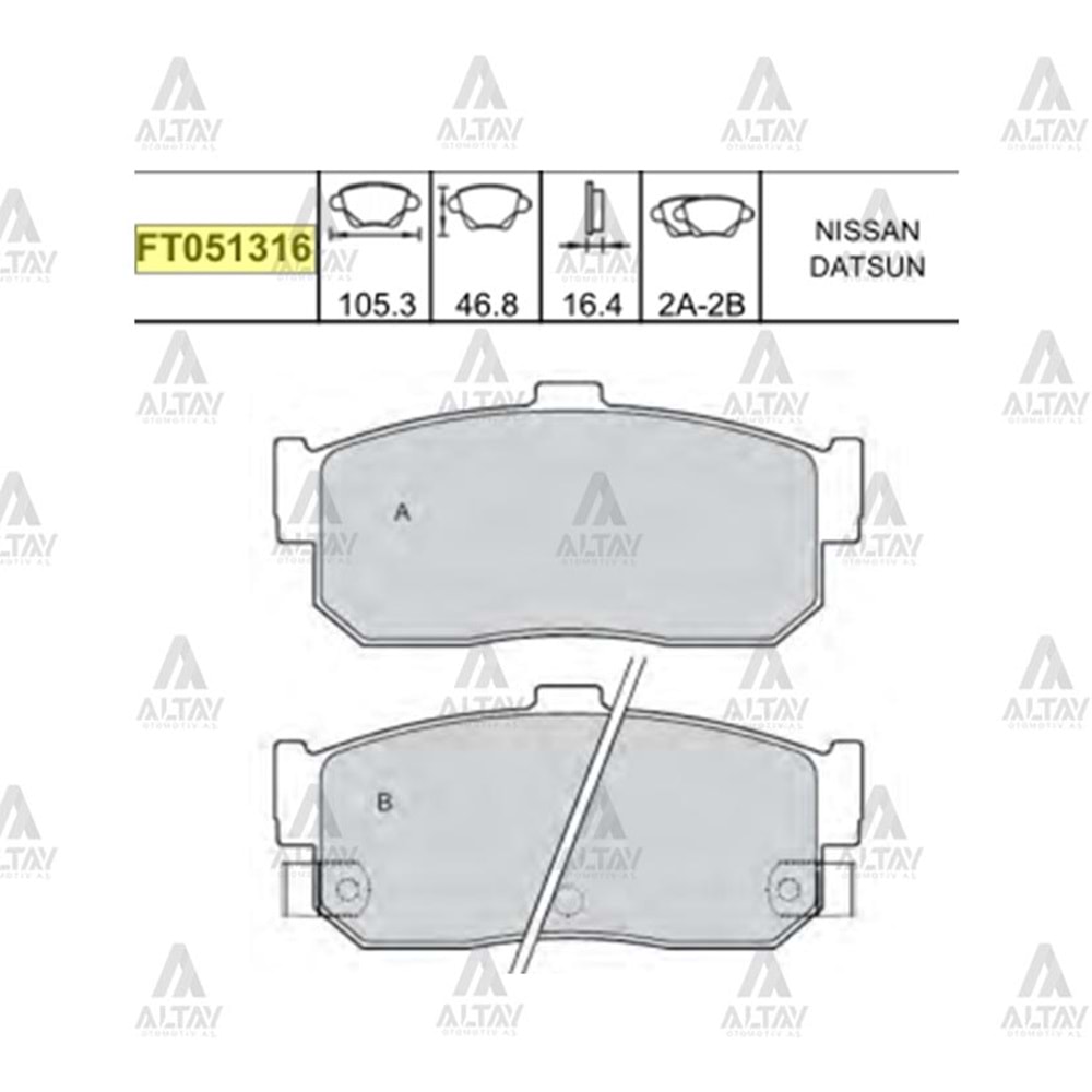 BALATA ARKA FREN ALMERA 00-03
