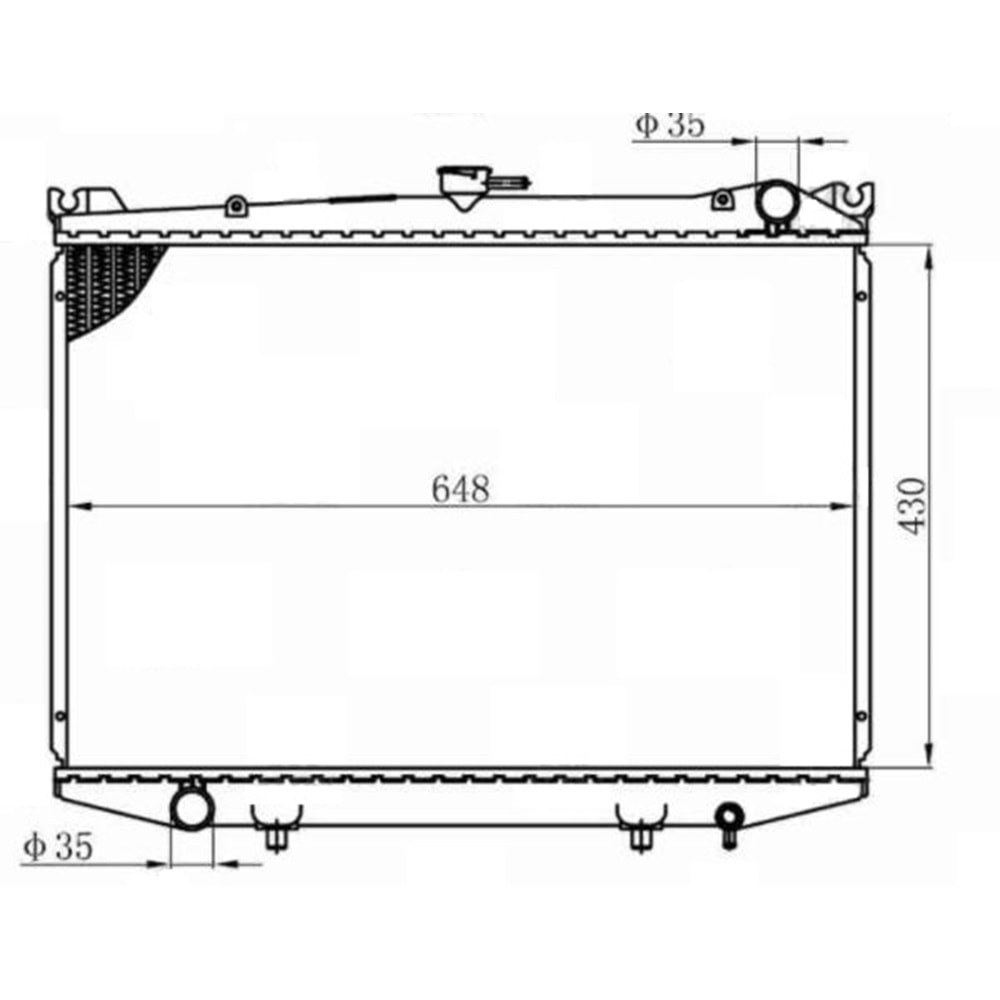 RADYATÖR SU PICK-UP D21 85-87