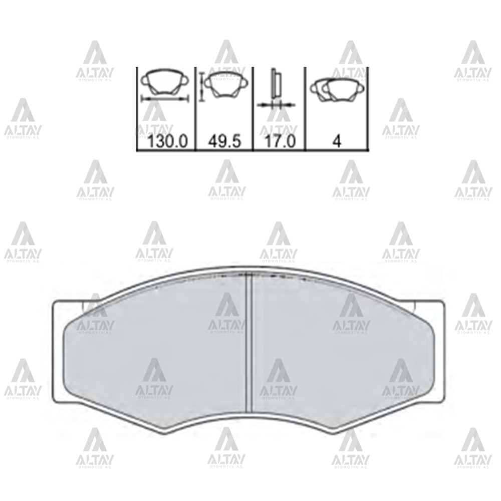 BALATA ÖN FREN PICK-UP 90-02/SAMSUNG (DİSK)