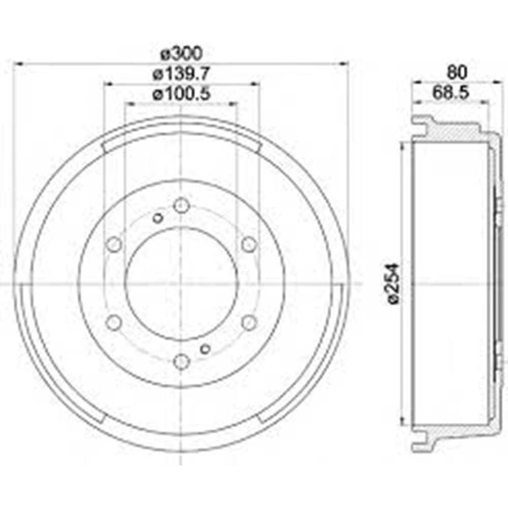 KAMPANA ARKA RH/LH PICK UO 87-97 (D21-D22)