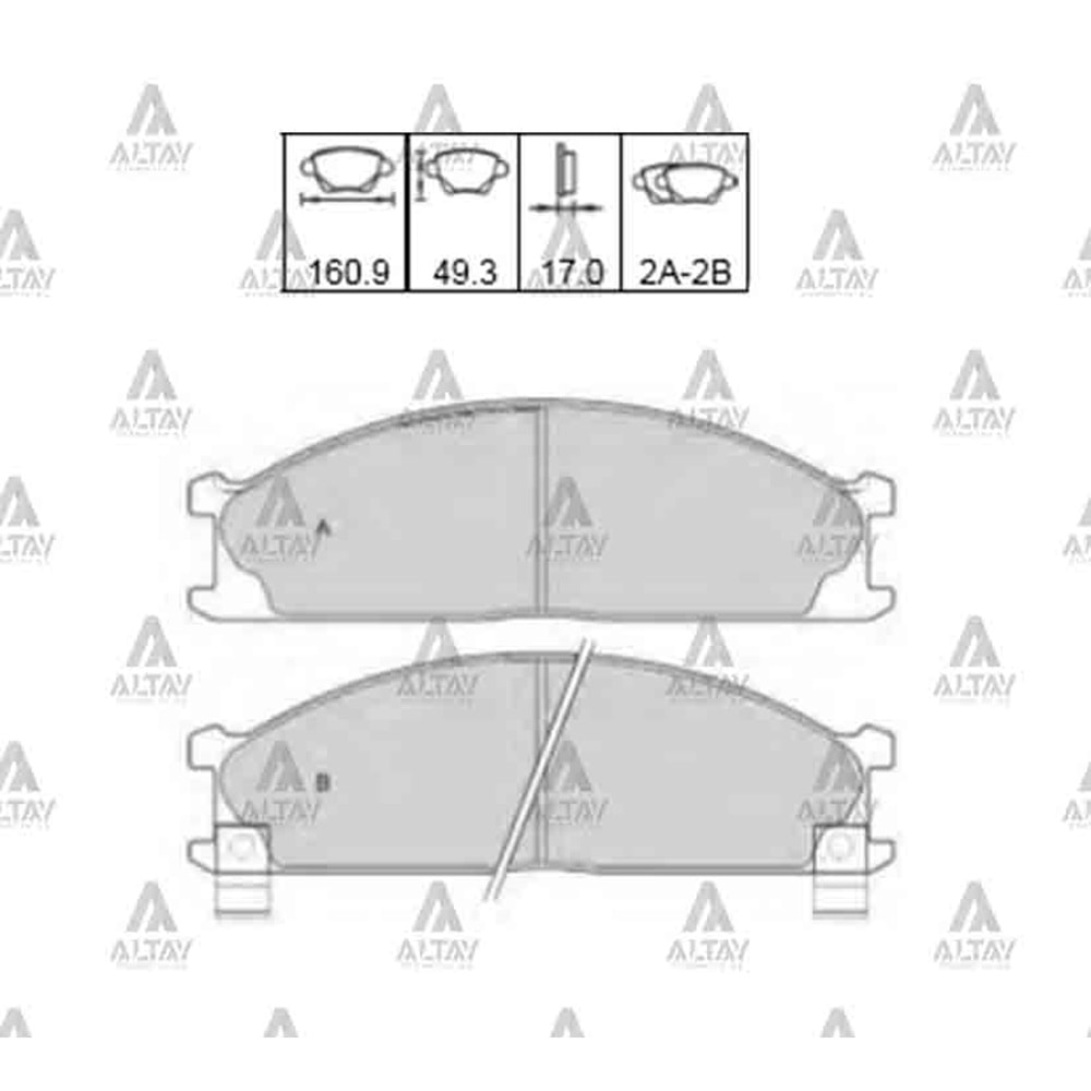 BALATA ÖN FREN PICK UP 98-02/PATROL/URVAN 87-96