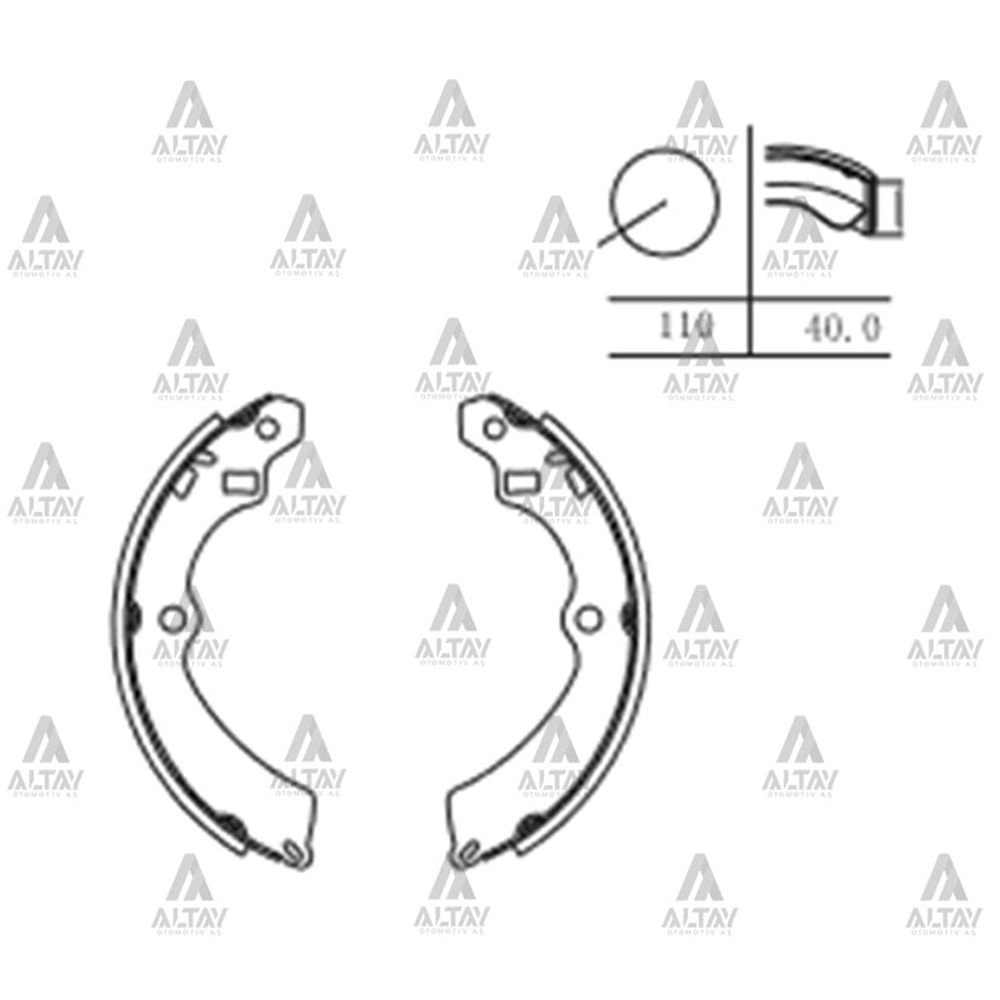 BALATA ARKA FREN CARRY 89-98 (İNCE PABUÇ)