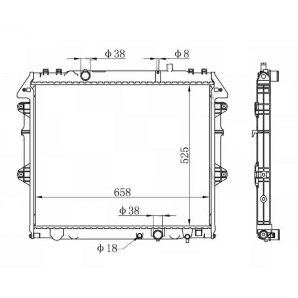 RADYATÖR SU HILUX 05-11 (DİZEL)